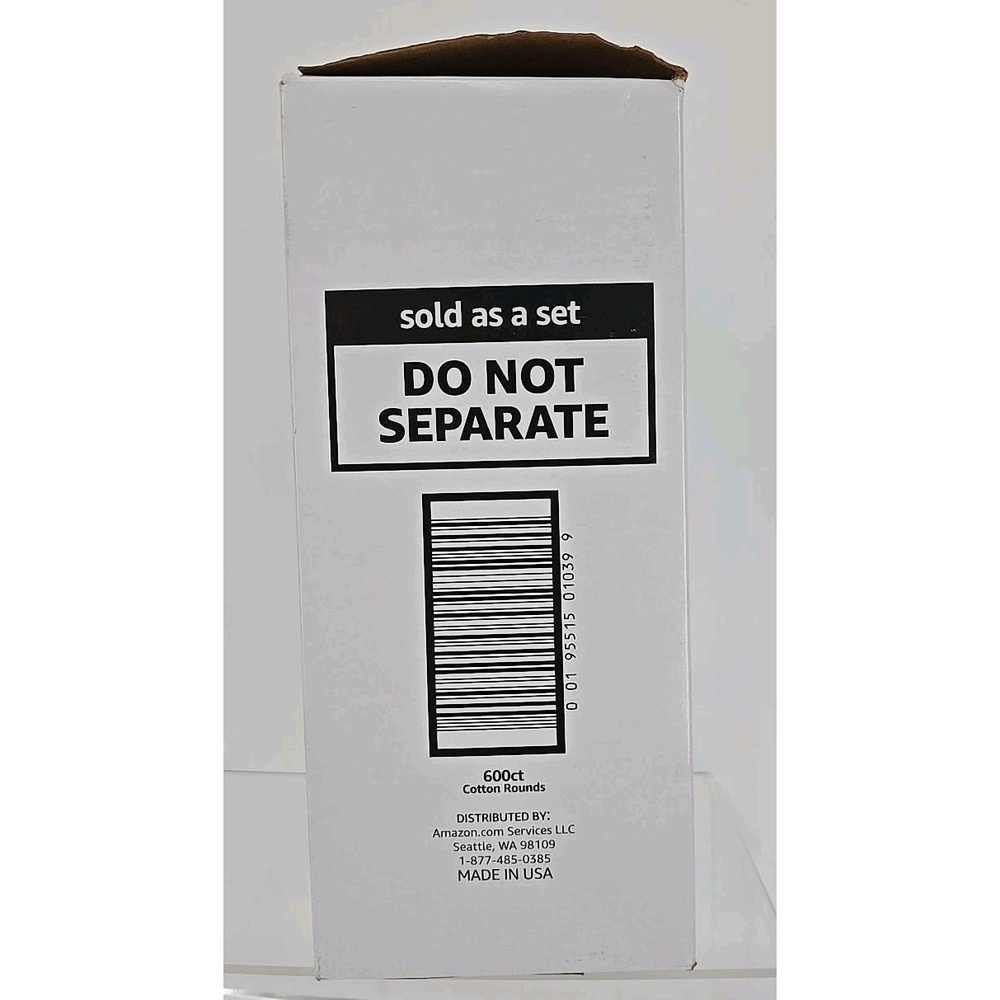 Amazon Basics - Cotton Rounds - Pack of 100 x 6‎ Packs = 600 Count Total